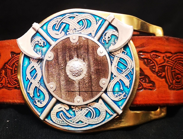 Odins Shield Handmade Belt Buckle