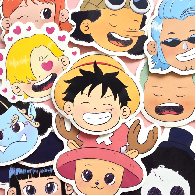Pirate friends - Laminated stickers