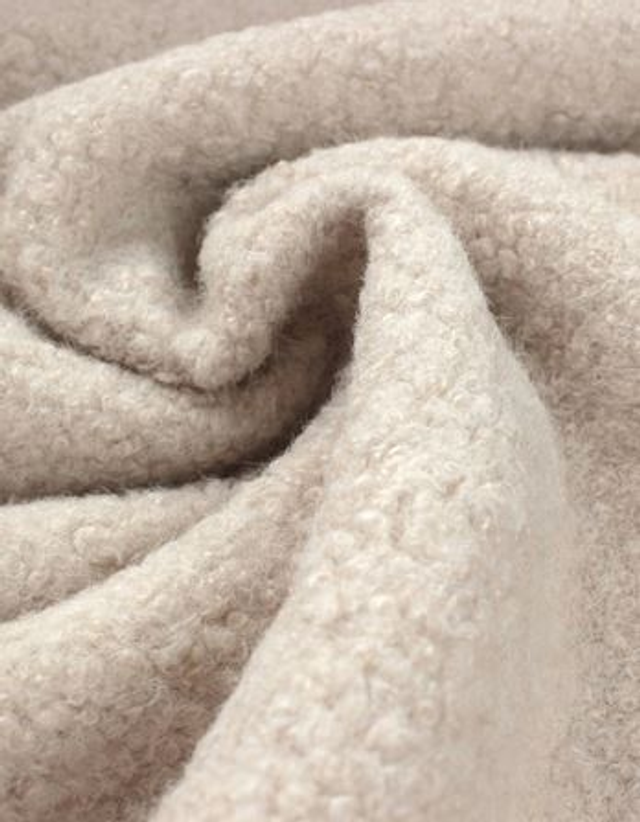 Capuche adulte - Mohair naturel (beige/crème)