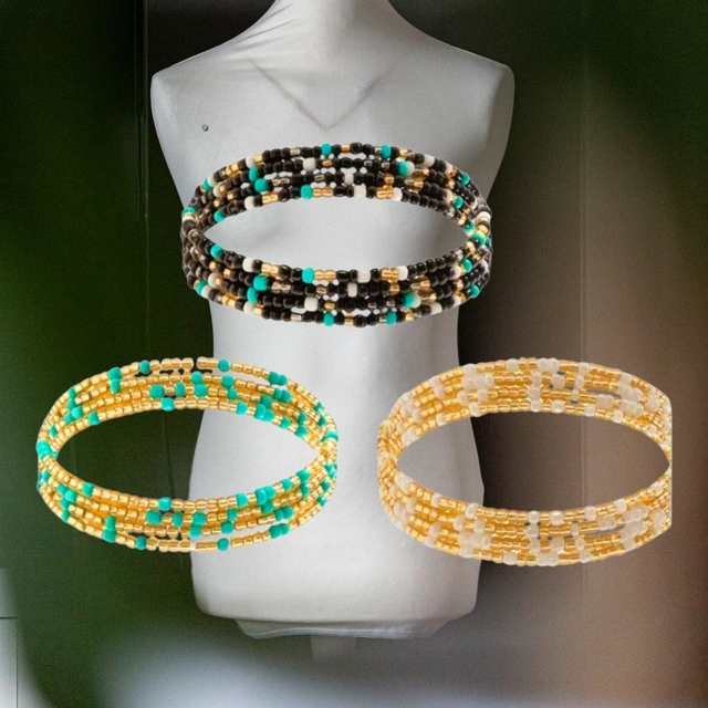 Multicolour Beaded Waist Chain | Body & Jewellery

