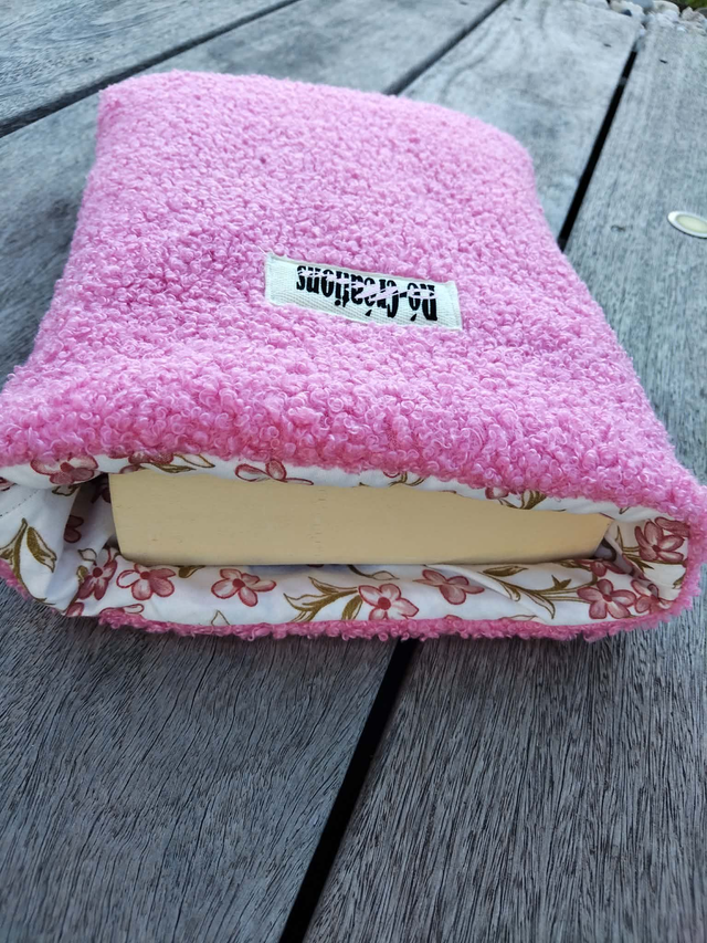 Housse de livre Rose Fleurie - Fait Main