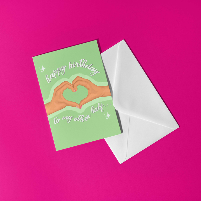 Other Half Greeting Card - (light skin tone)