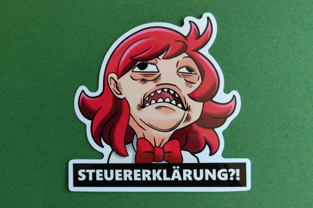 Memesticker "Steuererklärung?!"