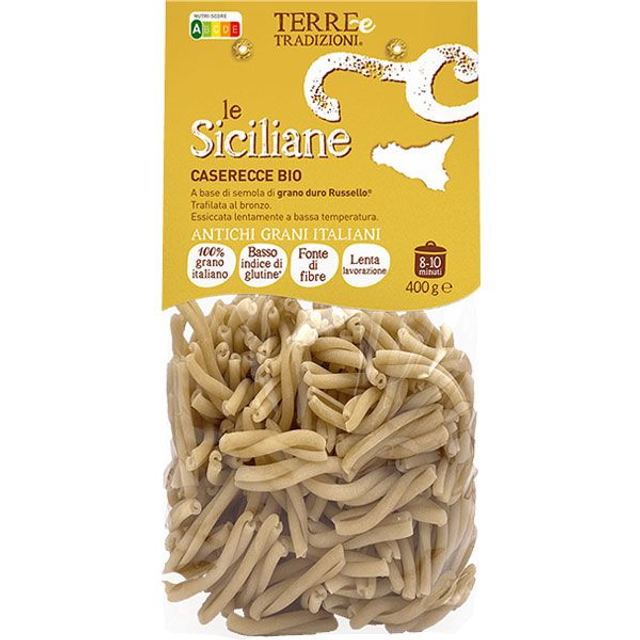 Caserecce de blé Russello biologiques - Specialité Sicilienne