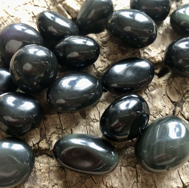 Pierre roulée Obsidienne Oeil céleste 
