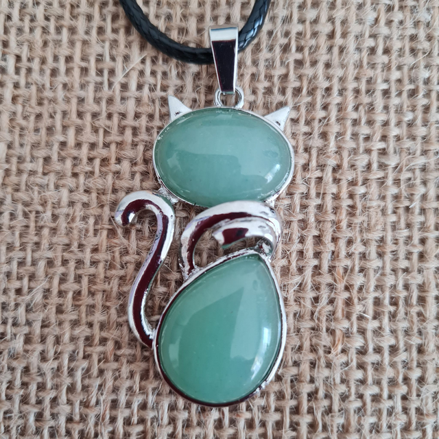 pendentif chat Aventurine