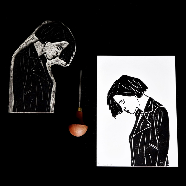 Linogravure A5 Hayley Williams