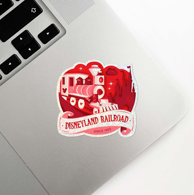 Sticker holographique Attractions Légendaires | 13 Disneyland Railroad