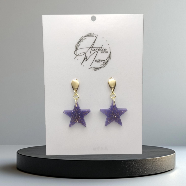 Boucles d'oreilles "Azaléa"