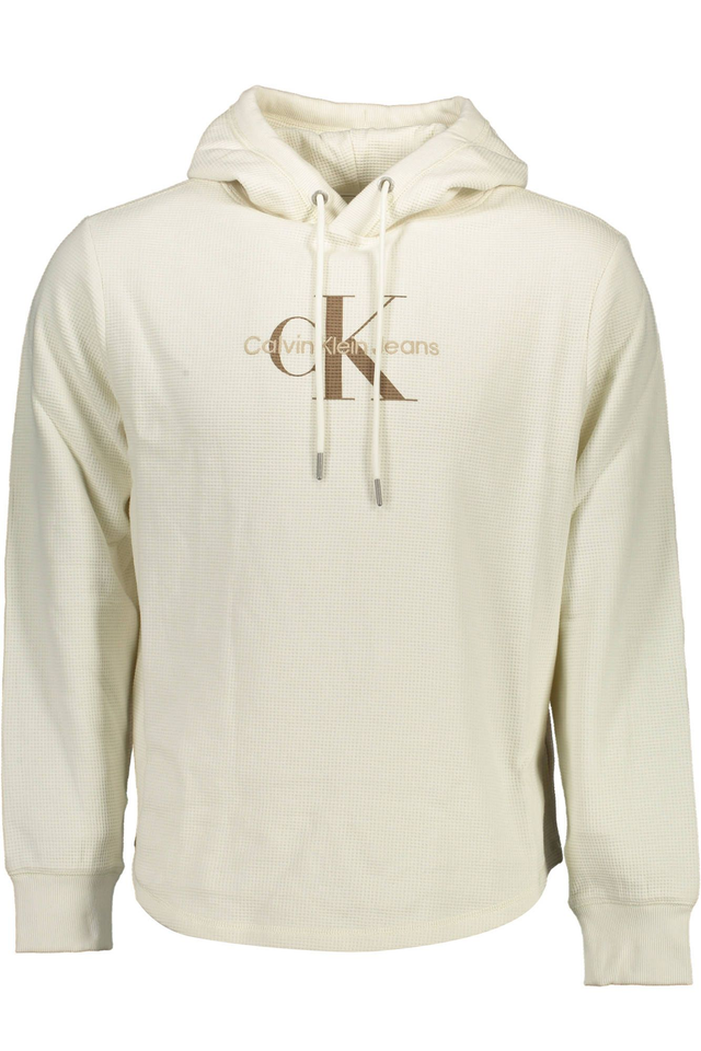 CALVIN KLEIN FELPA SENZA ZIP UOMO BIANCO