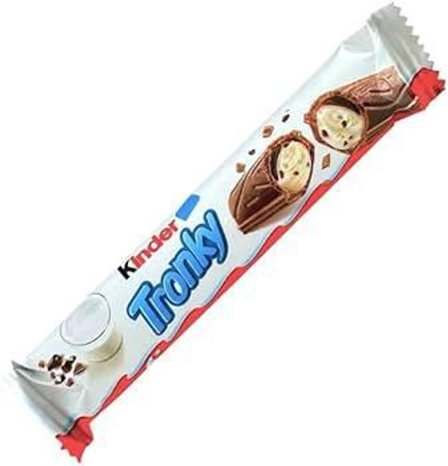 Ferrero Kinder Tronky Wafer al Cacao Ripieno Cremoso al Latte con Pezzi di Biscotto