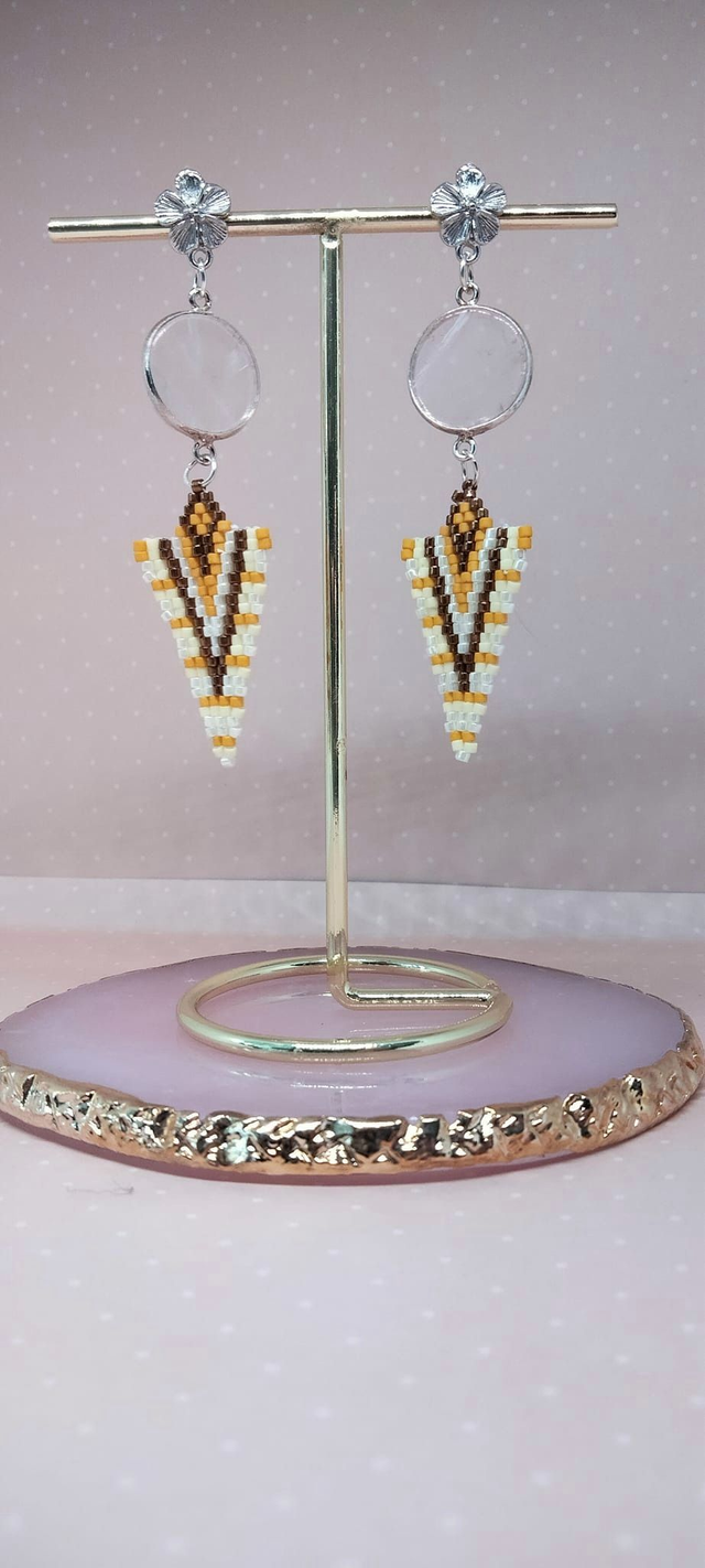 Boucle d'oreillles Eclat de Coton