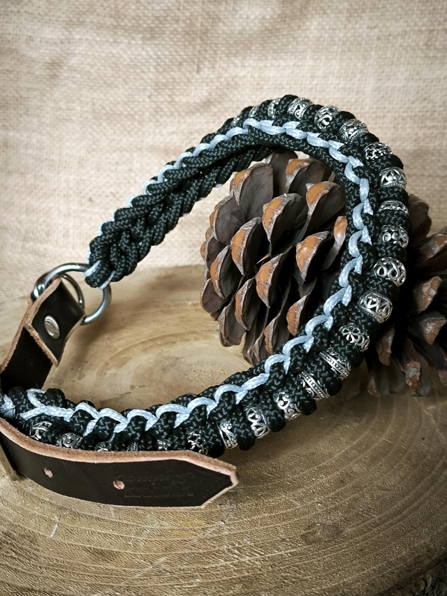 🖤 Collier & Laisse "Ébène Élégance"