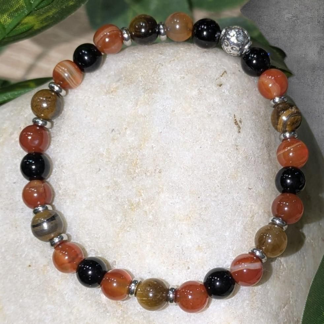 Bracelet &quot;Feu &amp; Force&quot; 6 mm BR-304