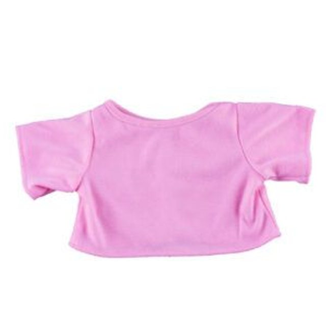 T-shirt Rose Pastel pour Peluche 40 cm