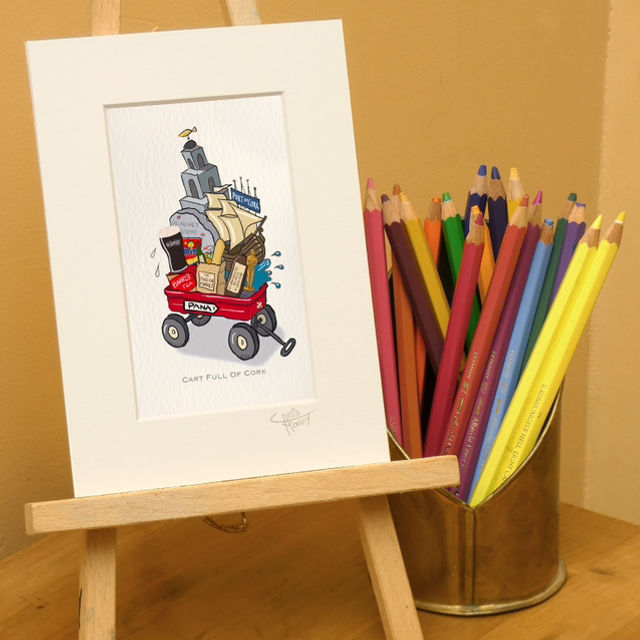 Cart full of Cork Unframed