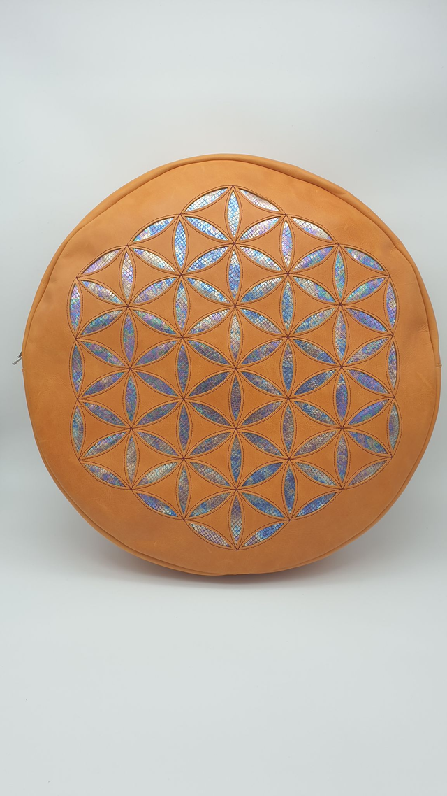 housse en cuir pour tambour 52 cm