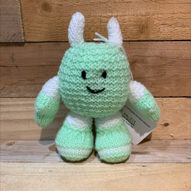 Hand Knitted Orboid the Alien 