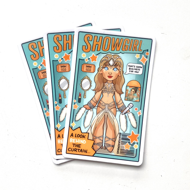 Showgirl Doll Sticker 