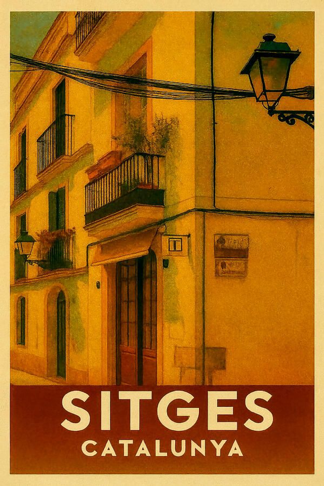 Esquina de la calle Sitges