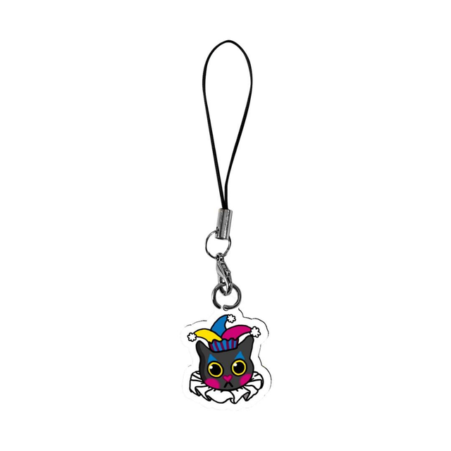 Clown Cat Acrylic Phone Charm