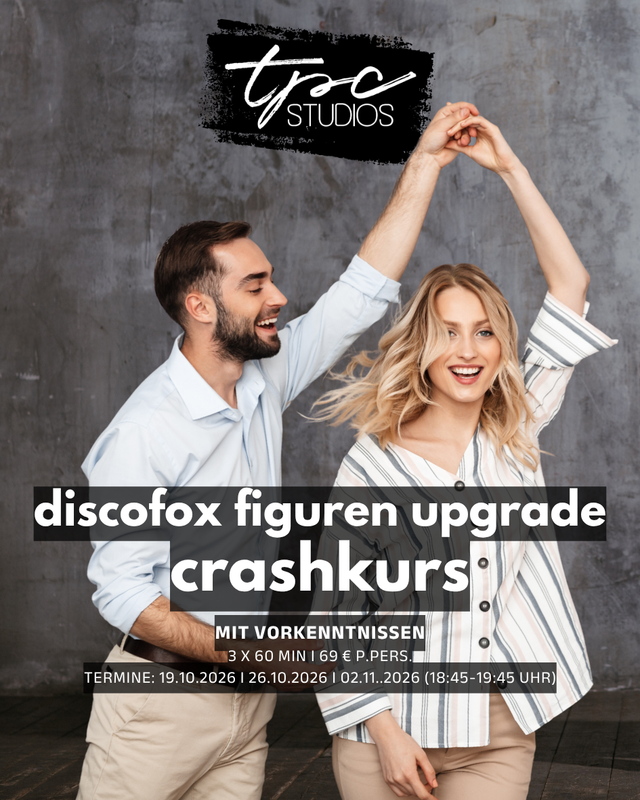 DISCOFOX FIGUREN UPGRADE CRASHKURS 2026 MONTAGS / 19.10., 26.10., 02.11. / 18:45-19:45 Uhr