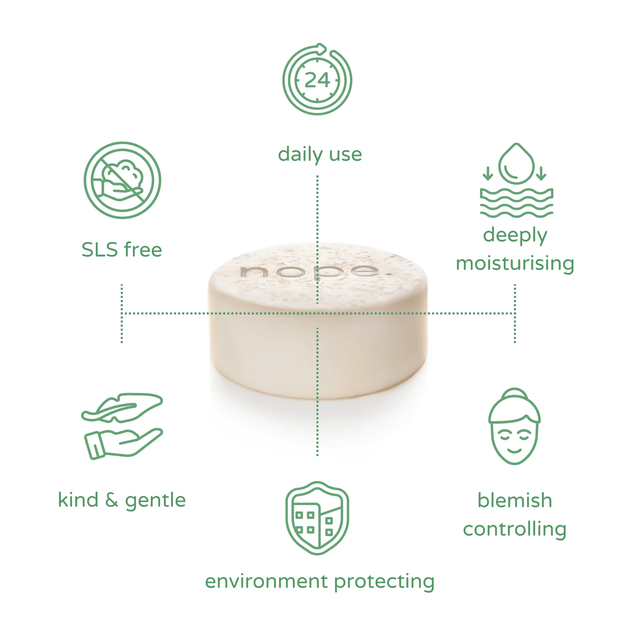 Nope 'oat so soft' daily facial cleansing bar