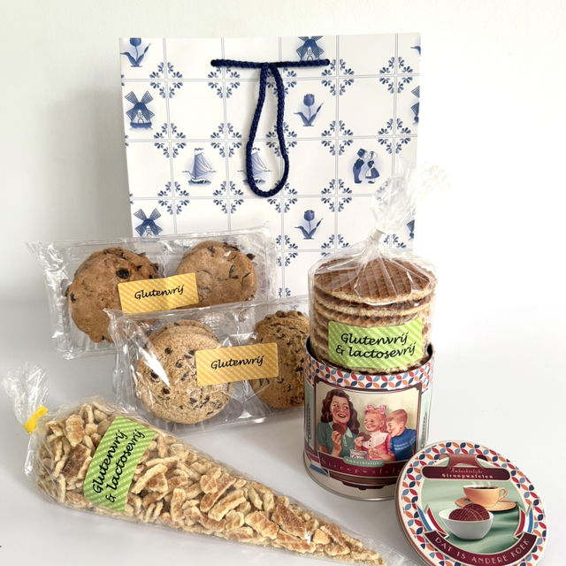 Stroopwafelpakket glutenvrij ‘Delfts Blauw’ 