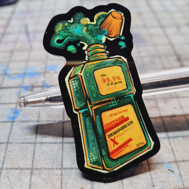 Mouthwashing Bottle Pin