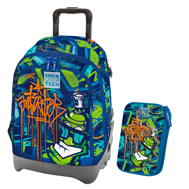 tintaUNITA TEEN GRAFFITI BOY - Schoolpack Trolley CROOOOSS