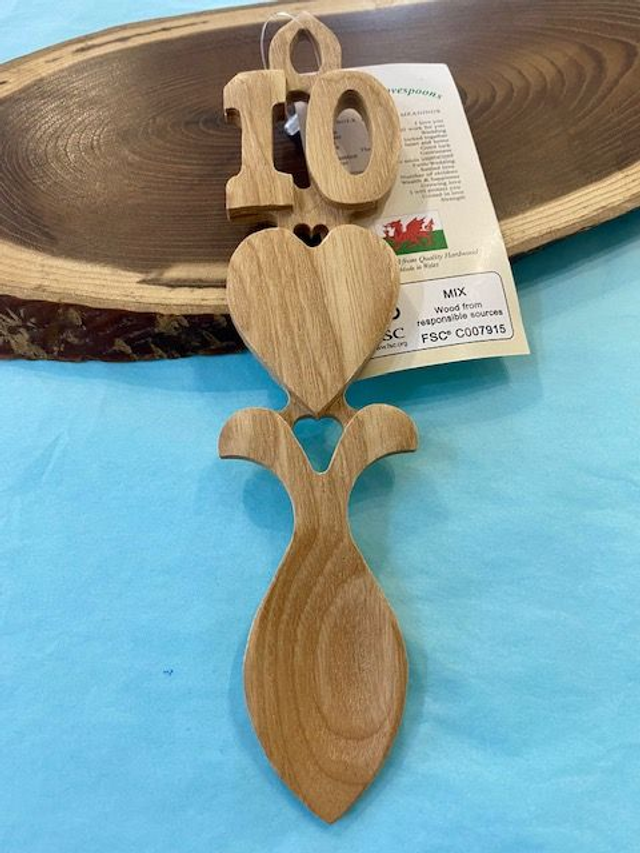 10th Anniversary Welsh Lovespoon 