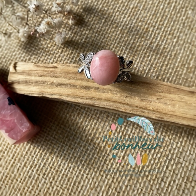 Bague en Opale Rose