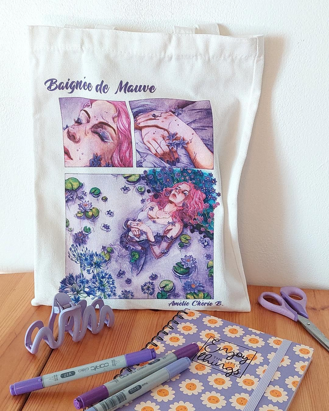 Tote Bag Baignée de Mauve