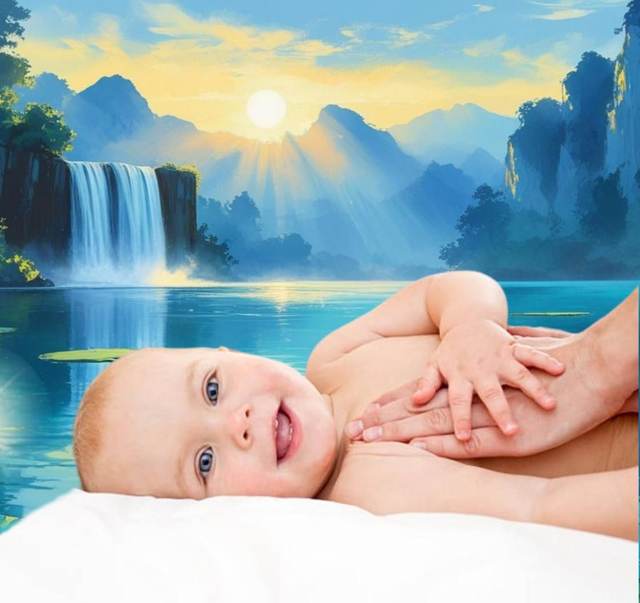 "Tendresse" (45mn) | Massage bébé (pour les bébés jusqu'à 1 an)