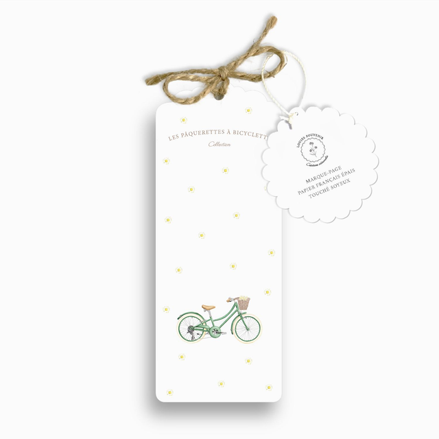 Marque-page - Les pâquerettes à bicyclette 