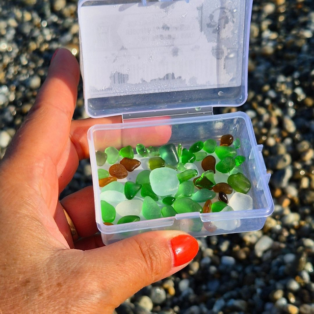 Bracelet fermoir HARMONIA - Verre de mer - Ardore Marina, Calabre