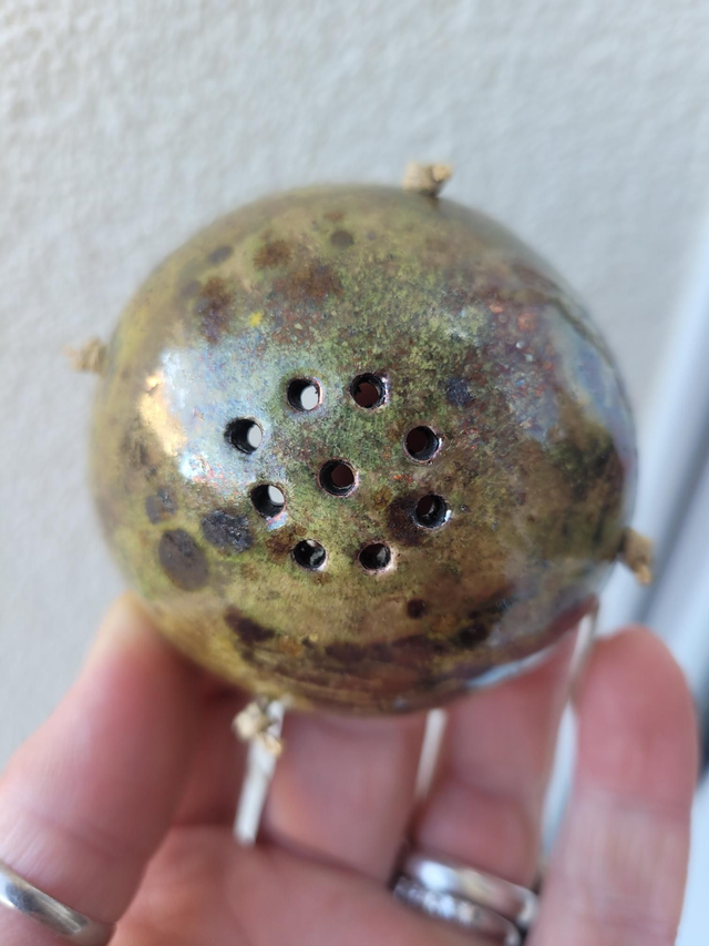 Porte-boule de graisse, en céramique, artisanal, fait main