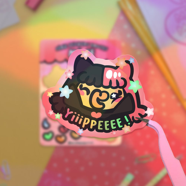 Planche de Stickers Holo ♡ Série Emotes - Mine