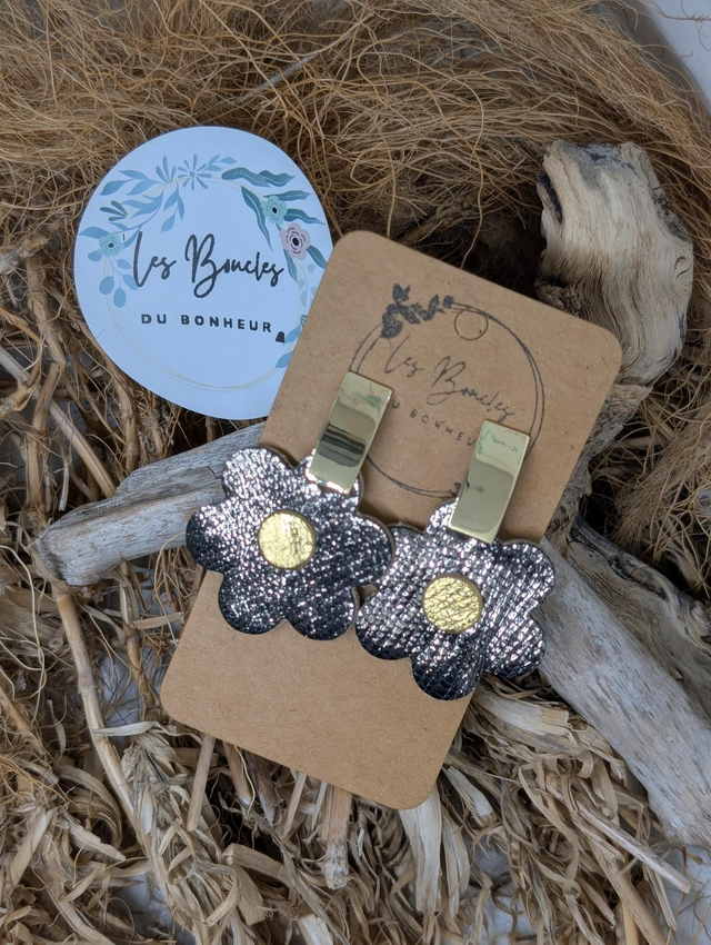 Boucles d&#039;oreilles Baby Coquette gris bc018