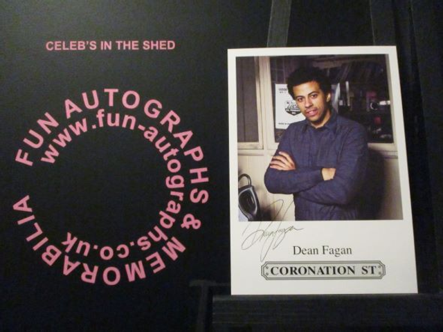 Dean Fagan (Luke Britton) Original Coronation Street Pre-Print Cast Card