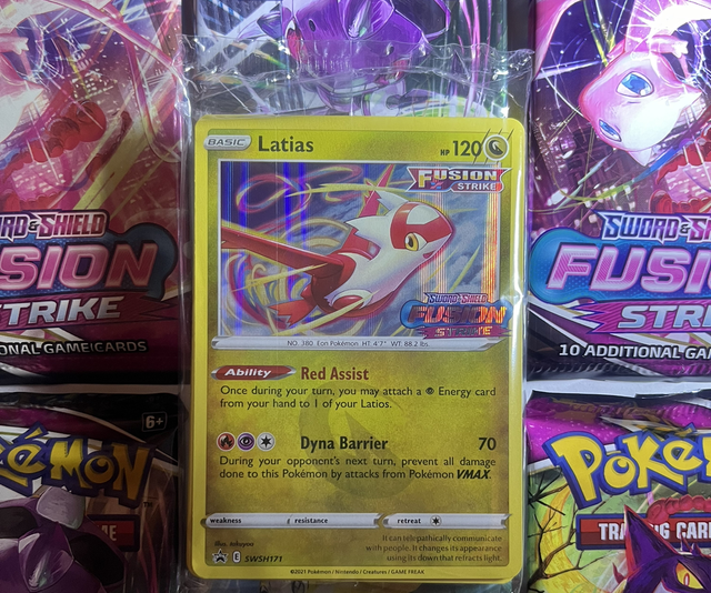 Latias Fusion Strikes promo SEALED