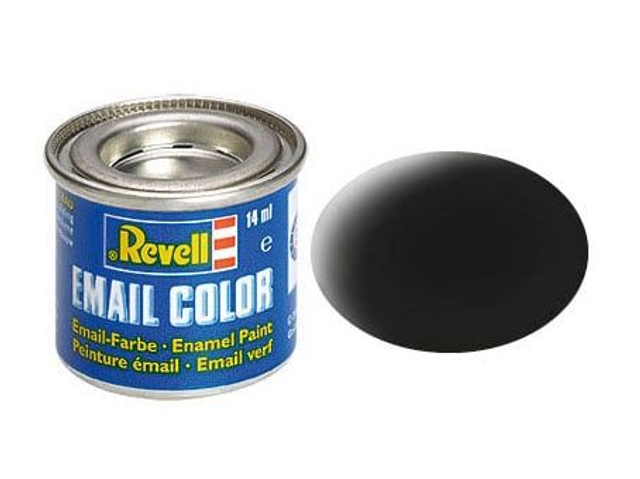 peinture email noir mat revell 32108