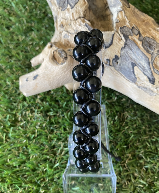 Shamballa double Obsidienne Oeil Céleste 