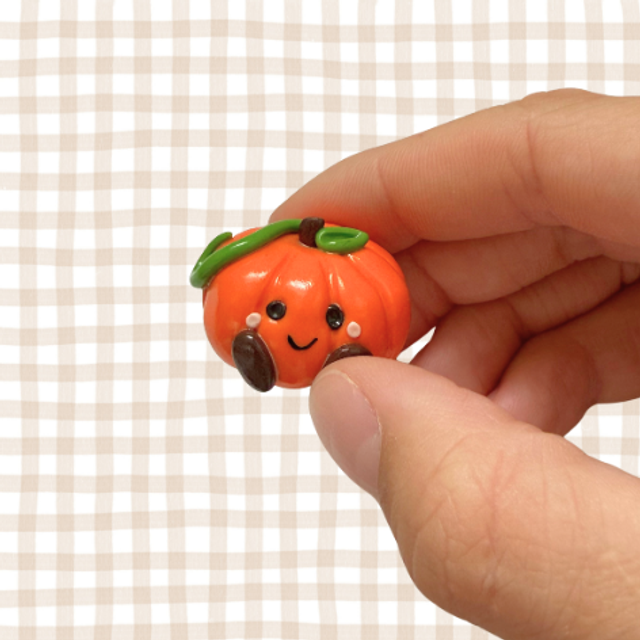 Orange Pumpkin Figure