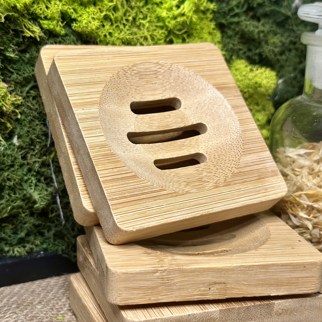 Bamboo Soap Dish - Square 