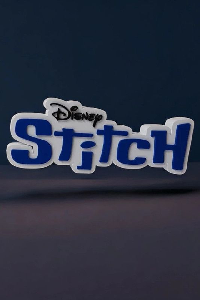 Logo Stitch Disney 3D – Déco geek / Cadeau fan Disney