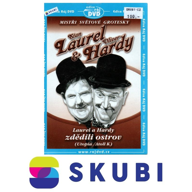 DVD Laurel a Hardy zdědili ostrov / Utopia Atoll K - Mistři světové grotesky - anglicky / české titulky