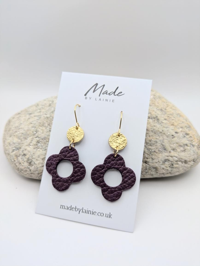 Retro Flower Drop Earrings (2)