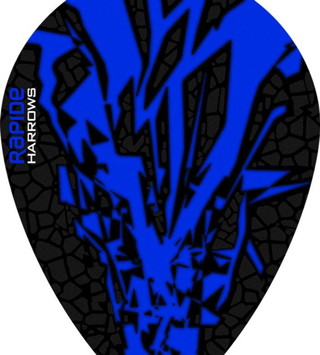 HARROWS RAPIDE PEAR BLUE ON BLACK FLIGHTS 