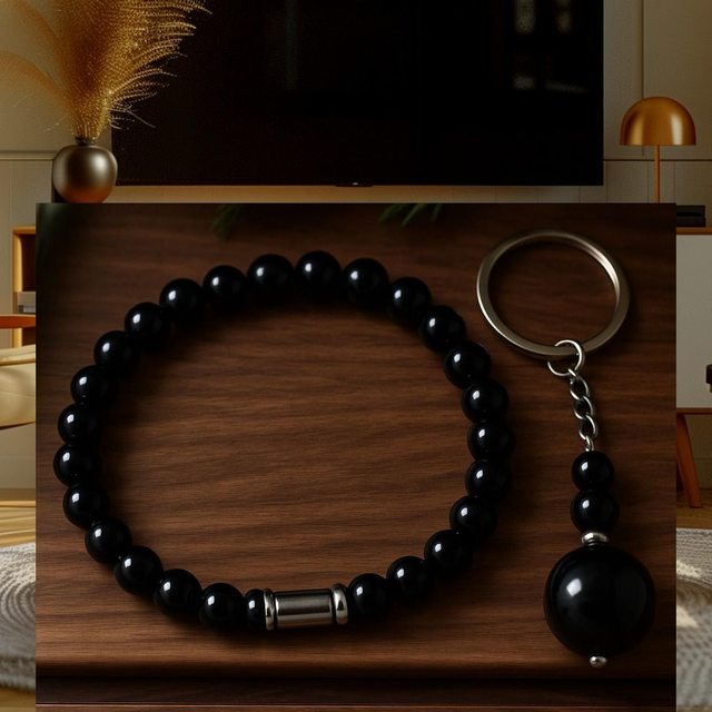 Coffret Homme Obsidienne Œil Céleste – Force, Protection &amp; Clairvoyance